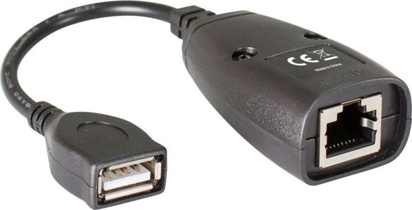 Techly IUSB-EXTENDTY5 Προσαρμογέας Επέκτασης USB έως 50m μέσω RJ45 Cat5e/6, Μαύρος