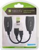 Techly IUSB-EXTENDTY5 Προσαρμογέας Επέκτασης USB έως 50m μέσω RJ45 Cat5e/6, Μαύρος
