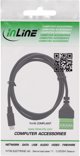 Delock Micro USB Adapter Cable 92504C, Male to Terminal Block, 5 Pins, 1m, Black