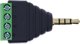PNY Αντάπτορας InLine 3.5mm Jack σε 4-Pole Stereo Microphone Terminal Block – Μαύρο (92504J)
