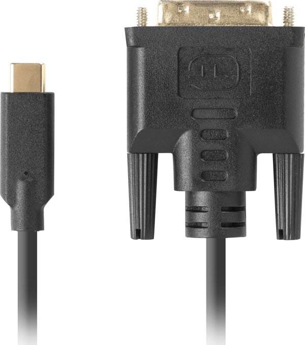 Προσαρμογέας USB Lanberg Προσαρμογέας καλωδίου Lanberg CA-CMDV-10CU-0005-BK 0,5 m USB Type-C DVI-D 12550438 5901969436839
