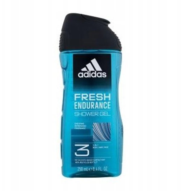 Adidas, Fresh Endurance, Cleanses, Shower Gel, For Body, Face & Hair, All Skin Types, 250 ml For Men