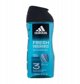 Adidas, Fresh Endurance, Cleanses, Shower Gel, For Body, Face & Hair, All Skin Types, 250 ml For Men