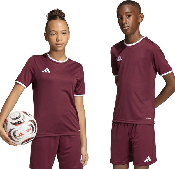 Adidas Koszulka dla dzieci adidas Entrada 26 Jersey bordowa JZ2530 128cm