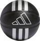 Adidas Μπάλα Μπάσκετ 3-Stripes Rubber Mini Μαύρη HM4972
