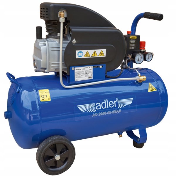 Αεροσυμπιεστής Adler AD 2050, 50lt, 8bar, 230V