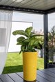 Adoni Γλάστρα Χειροποίητη από Γιούτα, Κίτρινη με Ένθετο, 28x47 cm