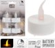 Affek Design ΣΕΤ 4 ΚΕΡΙΑ TEA LIGHT LED TIMER ΛΕΥΚΟ
