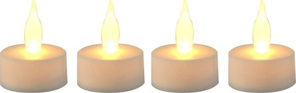 Affek Design ΣΕΤ 4 ΚΕΡΙΑ TEA LIGHT LED TIMER ΛΕΥΚΟ