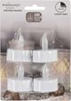 Affek Design ΣΕΤ 4 ΚΕΡΙΑ TEA LIGHT LED TIMER ΛΕΥΚΟ