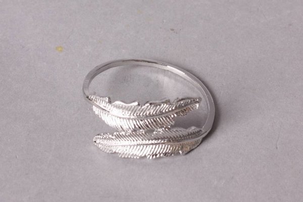 Affek Design ADRIANNE Σετ Σερβιέτας Ασημένια Φτερά Ø4cm x H2cm