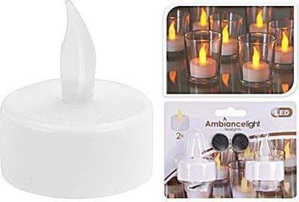 Affek Design Σετ 2 κεριών TEALIGHT LED 4xh5cm