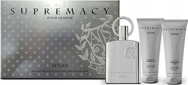 Afnan Supremacy Silver Eau De Parfum, Ανδρικό Σετ Αρωμάτων, 3 Τεμάχια