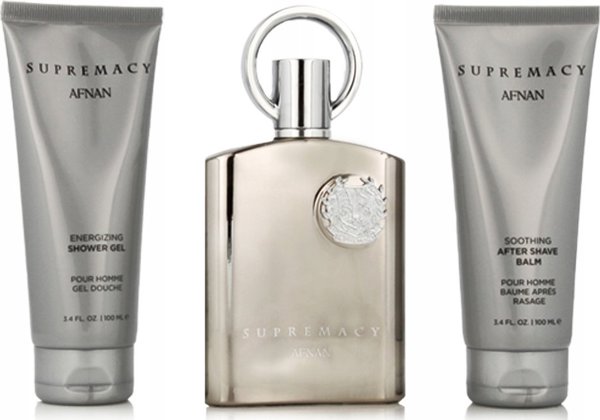 Afnan Supremacy Silver Eau De Parfum, Ανδρικό Σετ Αρωμάτων, 3 Τεμάχια