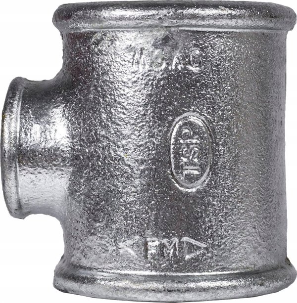 AGAFlex Τρίοδη Σύνδεση Γαλβανισμένη, 1 1/2" x 3/4" x 1 1/2", Εξάρτημα Σωληνώσεων από Ελατό Χυτοσίδηρο