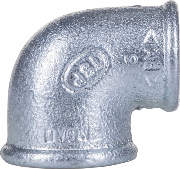 AGAflex Γωνία 90° Με Σπείρωμα 1" x 1/2" Γαλβανισμένη