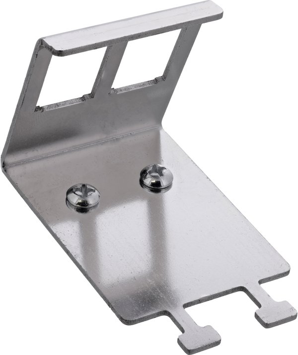 Agam InLine® Βάση Στήριξης Keystone Module 2 Θέσεων για Ράγα DIN, Μεταλλική, με Γλωσσίδα