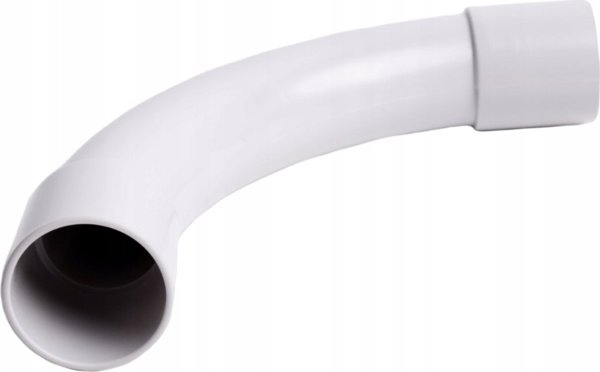 Καμπύλη PVC Ag-Mar Διαμέτρου 37mm Λευκή