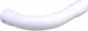 Καμπύλη PVC Ag-Mar Διαμέτρου 37mm Λευκή