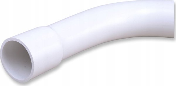 Καμπύλη PVC Ag-Mar Διαμέτρου 37mm Λευκή