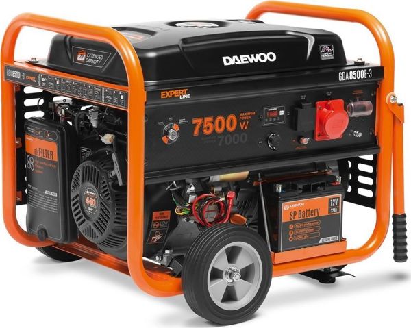 Γεννήτρια Daewoo GDA 8500E-3, 7500W, 3-Φασική, 230V/380V, με Ηλεκτρική Μίζα και Σύστημα AVR