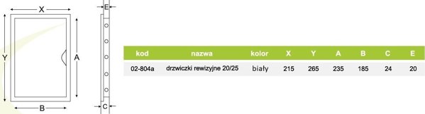 airRoxy drzwiczki rewizyjne 20/25