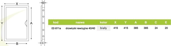 airRoxy drzwiczki rewizyjne 40/40