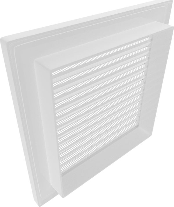 airRoxy γωνιακή ανεμιστρούλα με πλέγμα 14x14 λευκή