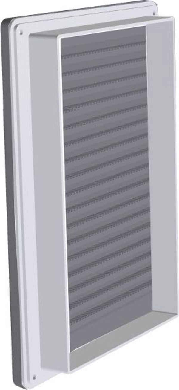 airRoxy γωνιακή ανεμιστρούλα με πλέγμα 14x14 λευκή