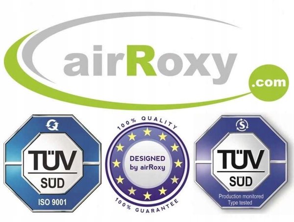 airRoxy σύνδεσμος στρογγυλός με βαλβίδα αντεπιστροφής 125 (μύφα)