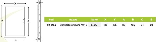 airRoxy drzwiczki rewizyjne 10/15 02-815a