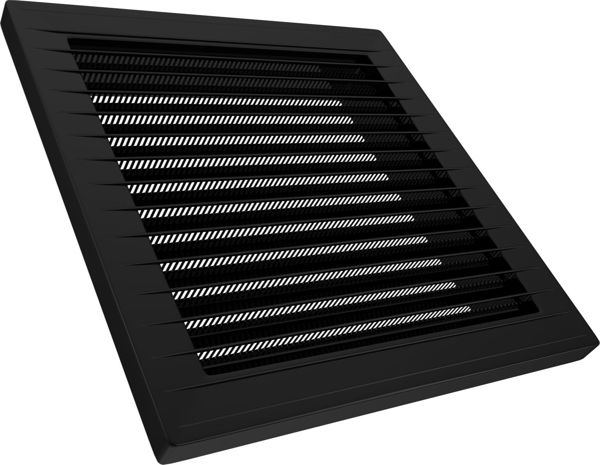 Κεκλιμένο Πλέγμα Αεραγωγού airRoxy 14x14 Μαύρο/Γκρι 0945