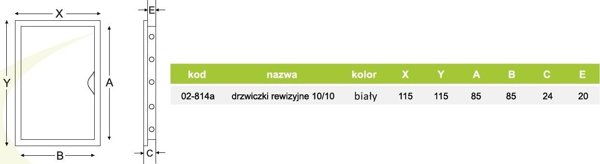 airRoxy Drzwiczki rewizyjne 10/10cm 02-814a