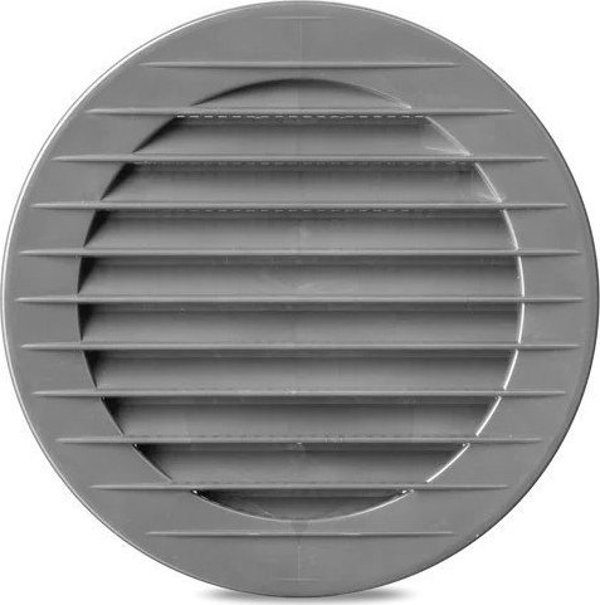 airRoxy Φυσούνα Αερισμού airRoxy 02-220 στρογγυλή με δίχτυ ø90 γκρι