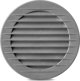 airRoxy Φυσούνα Αερισμού airRoxy 02-220 στρογγυλή με δίχτυ ø90 γκρι
