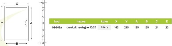 airRoxy drzwiczki rewizyjne 15/20