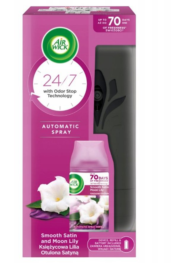 Air Wick Dyfuzor + Zapas 250ml Smooth Satin&Moon Lily...