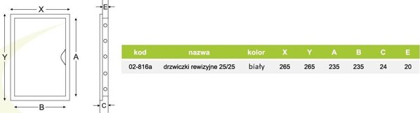 airRoxy drzwiczki rewizyjne 25/25