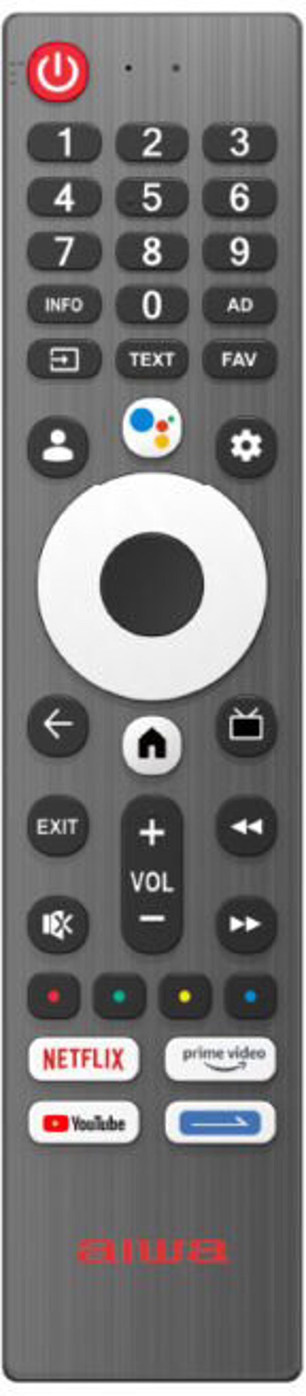 Aiwa 43GO70804UHD Telewizor 109,2 cm (43") 4K Ultra HD Smart TV Wi-Fi Czarny, Chrom