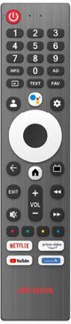 Aiwa 43GO70804UHD Telewizor 109,2 cm (43") 4K Ultra HD Smart TV Wi-Fi Czarny, Chrom
