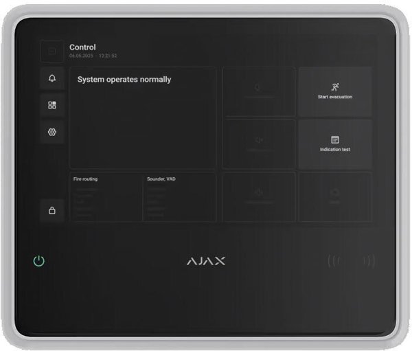 Ajax EN54 Fire Hub Jeweller - white