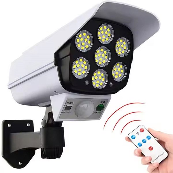 AK333A Ηλιακό φως με 77 LED ανιχνευτής κάμερας λευκό