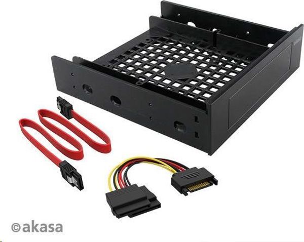 Akasa AK-HDA-12 Βάση Στήριξης 5.25" για Σκληρό Δίσκο 3.5"/2.5" SSD/HDD με Καλώδια SATA