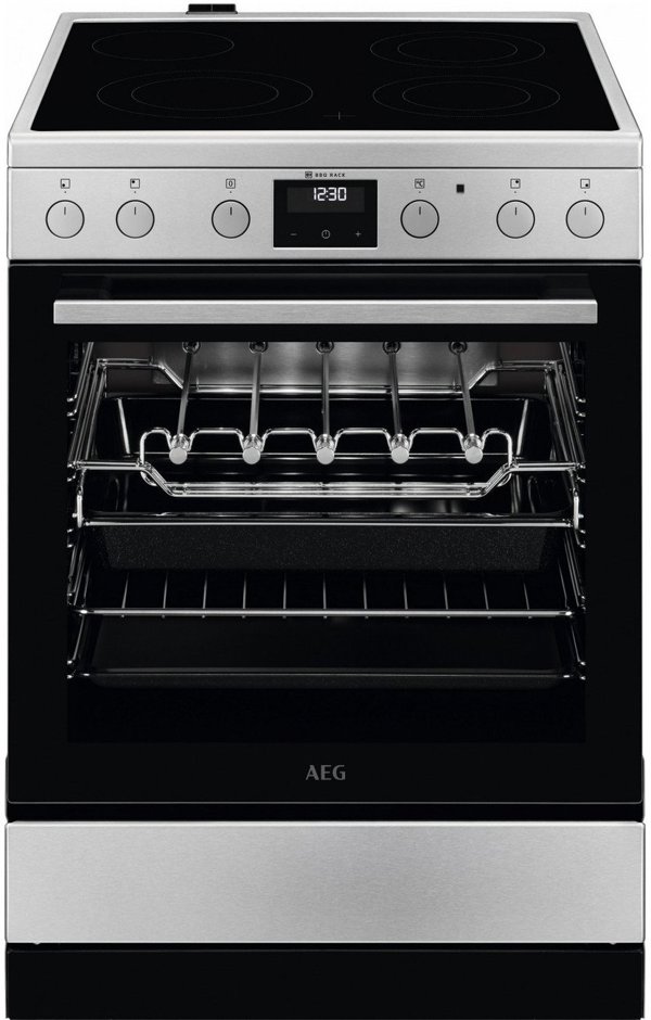 Akcija! AEG 5000.serijas SurroundCook stikla keramikas plits  59.6cm  nerusejosa terauda CCB6443NBM
