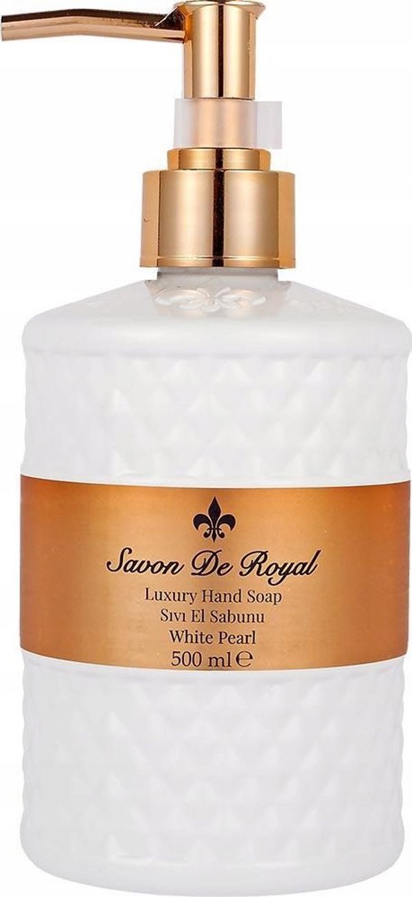 Aksan Savon De Royal Pearl Υγρό Σαπούνι Χεριών, White, 500ml