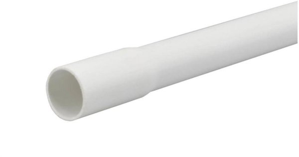 Σκληρός Σωλήνας Ηλεκτροεγκαταστάσεων Akssj RLM, PVC, 22mm, με Υποδοχή, Λευκό, 2m, AKS Zielonka 111685