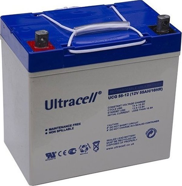 Μπαταρία Gel Ultracell UCG55-12 12V 55Ah Βαθιάς Εκφόρτισης