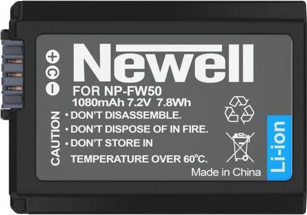 Newell Μπαταρία NP-FW50 για Sony A7, A7 II, A7R, A7R II, A7S, A7S II - Ανταλλακτική Μπαταρία Φωτογραφικής Μηχανής