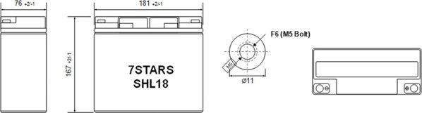 Μπαταρία Comex 12V 18Ah 7Stars Επαναφορτιζόμενη Μολύβδου VRLA
