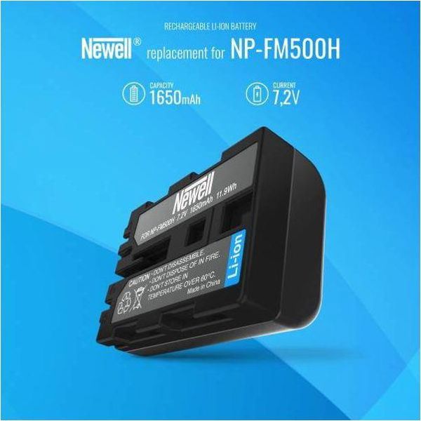 Newell Επαναφορτιζόμενη Μπαταρία NP-FM500H για Sony Alpha - Υψηλής Χωρητικότητας